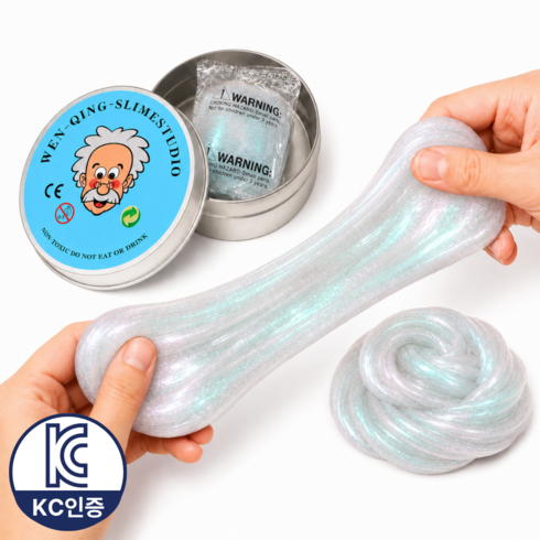 모디케이 KC인증 퍼티 슬라임 박사퍼티 스트레스 해소, 1개, 48g, 오로라 라이트