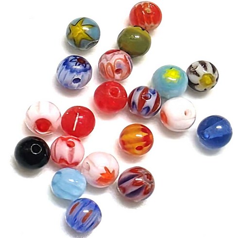 All 원석장식 글래스 베네치아비즈 한팩 모양선택, 베네치아볼 8mm(20알), 1세트