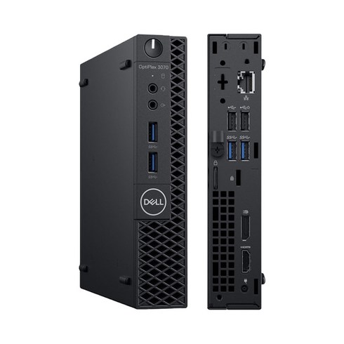 미니 PC 본체 Windows10 Intel Core 9세대 델 미니데스크탑 Optiplex 3070 Micro, i5 9500T_RAM 8GB_SSD 256GB, 8GB, 블랙, 단품, 256GB, WIN10