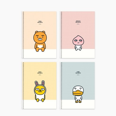카카오프렌즈 스프링 연습장, 어피치, 8개