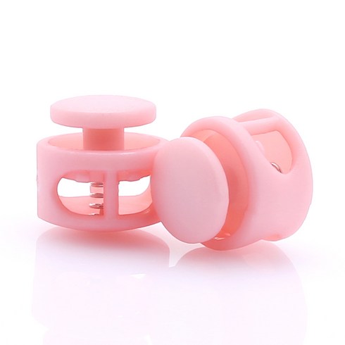 끈조절 스트링 스토퍼 컬러 코드락 17mm, 핑크, 10개