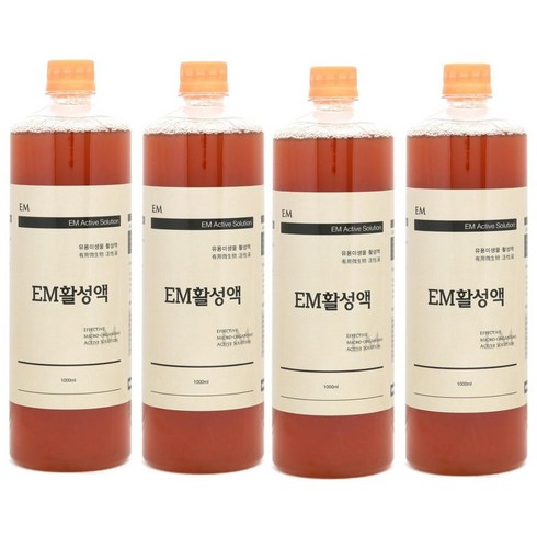 이엠그린 EM(이엠)활성액 1리터 4병세트, 1L, 4개