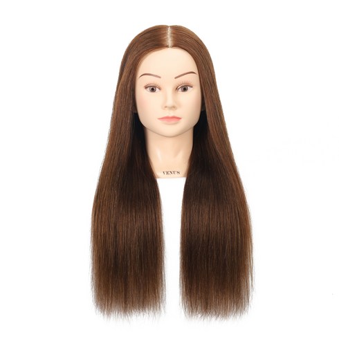 비너스가발 100인모 22인치 업스타일전용통가발 브라운내추럴, 100인모 22인치(F-내추럴), 1개, M2A1022BR-F(내추럴)