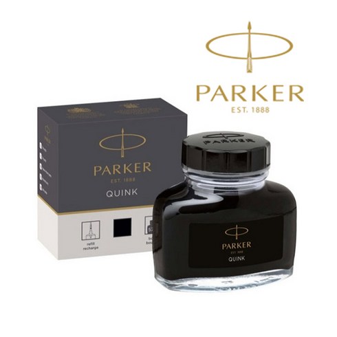 파카 큉크 병잉크 57ml, 블랙, 1개