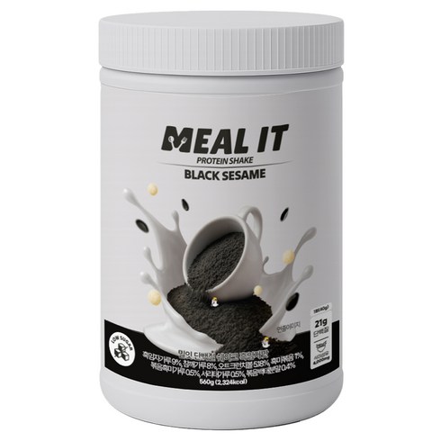 밀잇 식단관리 단백질 쉐이크 흑임자맛, 560g, 1개