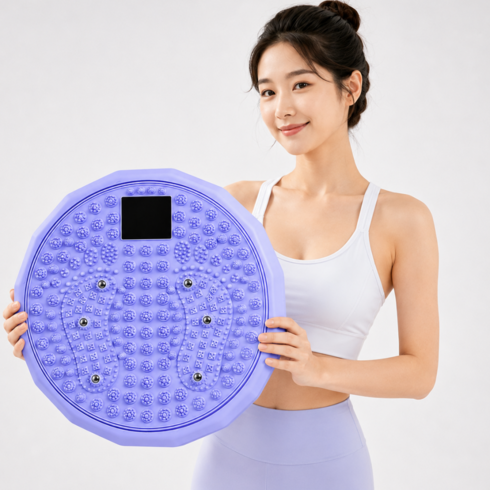 브라이프 5분홈트 지압 스텝퍼 온몸꾹 트위스트, 퍼플