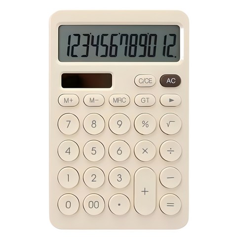 모닝글로리 비움 핸디 계산기 ECD-704, 베이지, 1개