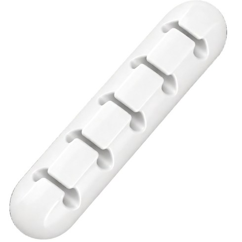 산들가게 실리콘 케이블 홀더 책상 선 정리 고정 홀더 클립, 산들 블랙, 1개