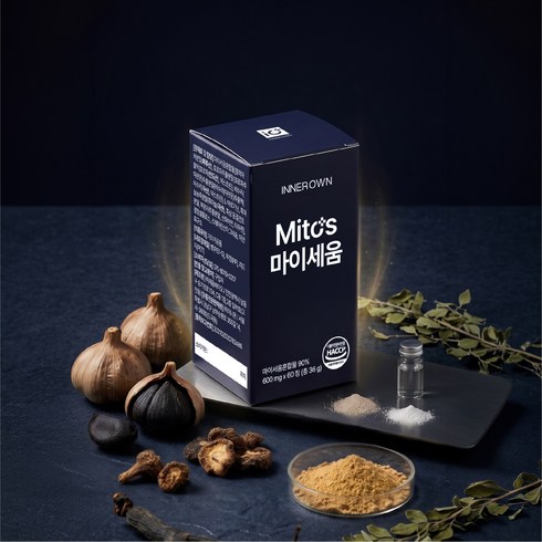 마이토스 마이세움 혼합물 추출물 남성 활력 영양제 1세트 블랙마카 아르기닌 야관문 호로파, 60정