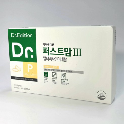 닥터에디션 퍼스트맘 3 리뉴얼, 180정, 1박스