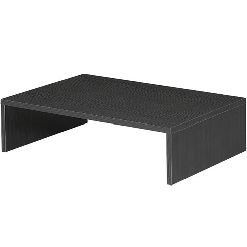 구스페리 데스크 우드 모니터 받침대 조립형, 블랙, 1개