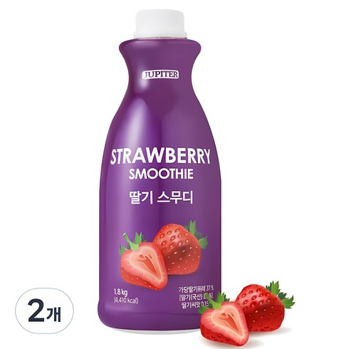 래미푸드 쥬피터 딸기 스무디, 1.8kg, 2개