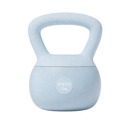 상상일상 층간소음 방지 소프트 케틀벨, 스카이블루, 1개, 8kg