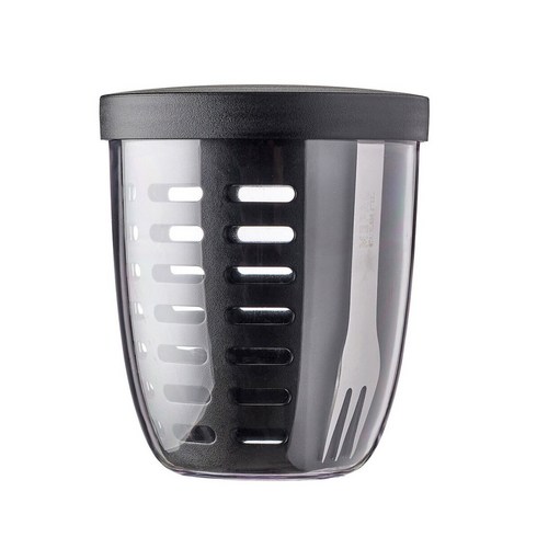 메팔 후르츠팟 샐러드컵 과일통 요거트컵 도시락통 밀프렙 600ml, 노르딕 블랙, 1개
