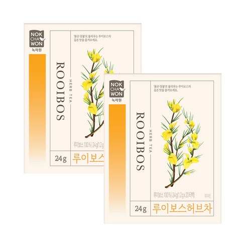 녹차원 루이보스 허브차, 1.2g, 20개입, 2개