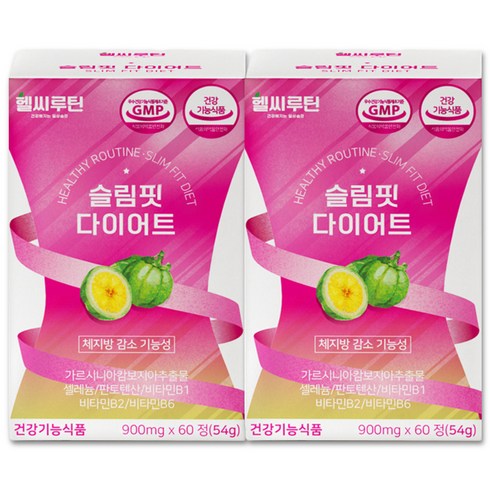 헬씨루틴 슬림핏 다이어트, 60정, 2개