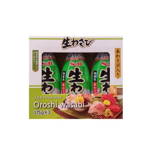 에스엔비 생와사비, 175g, 3개입