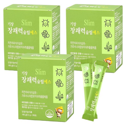 기장 장쾌력슬림에스 쾌변 차전자피 식이섬유 영양제, 5.5g, 90개