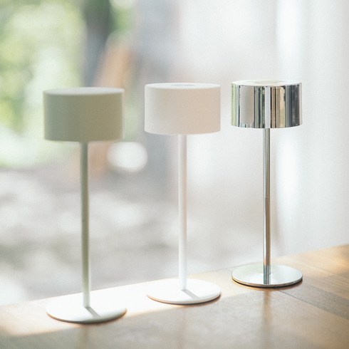CODE9 무선 LED 미니 스탠드형 침실 모노 무드등, 실린더+골드
