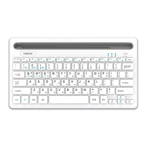 엔보우 N패드 프로 블루투스 3채널 무선 텐키리스 키보드, 화이트, NPADPRO, 제조사축