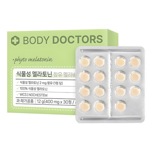 바디닥터스 식물성 멜라토닌 함유 멜라바인 12g, 30정, 1개