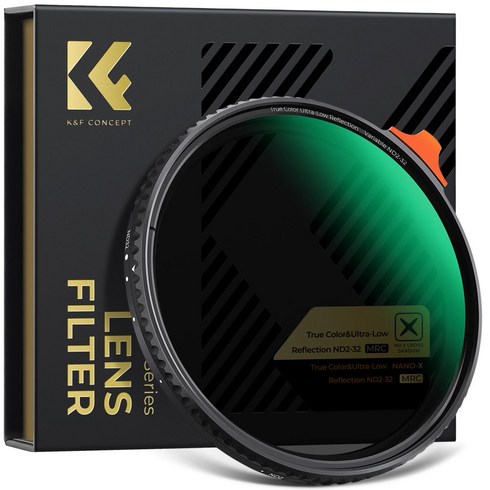 케이앤에프컨셉 NANO-X TRUE COLOR Variable 가변필터 8K AGC Glass 49mm, ND2-ND32