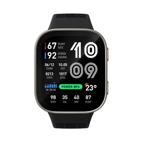 어메이즈핏 빕맥스 스마트워치, GPS + 블루투스, 49mm, 실버