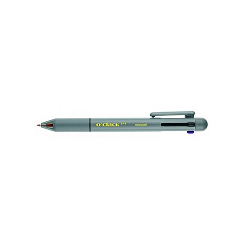 모나미 오클락 3+1 볼펜 0.5mm, 스모키그린(WB1 블랙 + R06 레드 + B09 블루 + HB), 1개