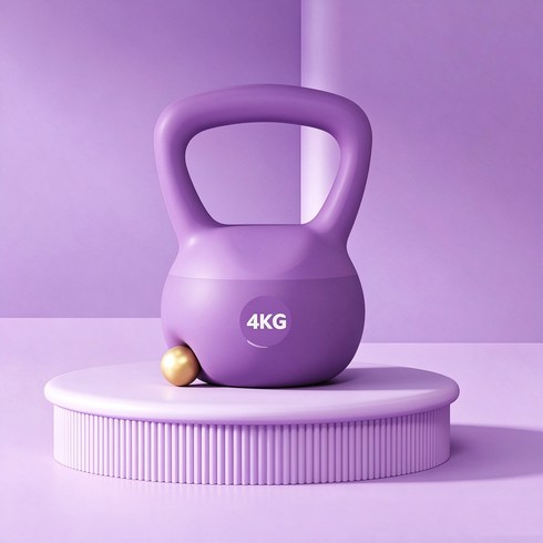 코어 전신운동 케틀벨, 1개, 4kg, 자주