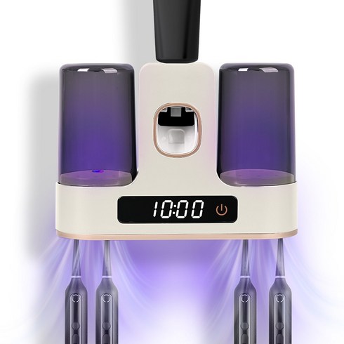 LOMESO 가정용 칫솔살균기 스마트 LED 무선 자외선 칫솔 건조살균기, 화이트, RA-955