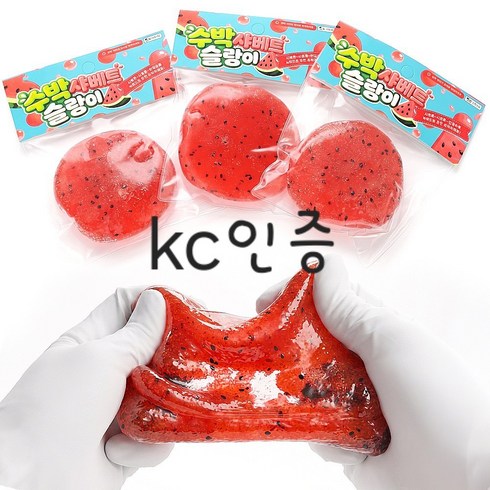 세진 샤베트 얼음 말랑이 슬랑이 크런치 서걱서걱 샤르르, 1개, 수박 샤베트 슬랑이