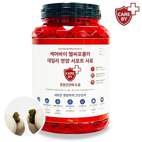 케어바이 헬씨포뮬러 강아지 사료 저알러지 가수분해, 1.7kg, 1개, 연어+오리