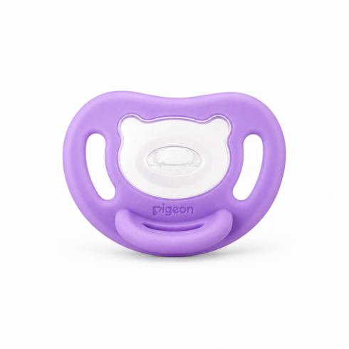 더블하트 Soft Buddy 노리개젖꼭지, 2단계, 퍼플, 1개