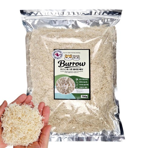애니몰 아스펜 쉐이핑 베딩 먼지제로 햄스터 소동물 바닥제 용품, 1개, 700g