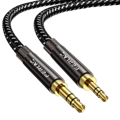 펄락 2.5mm to 3.5mm 양방향 AUX 오디오 케이블, 1개, 혼합색상, 1m