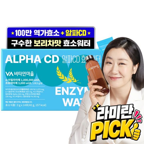 비타민마을 알파CD 효소워터 보리차맛, 1개, 14회분