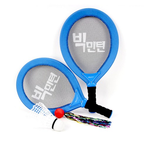 스포뱅크 빅민턴2 라켓 세트, 혼합색상, 1세트