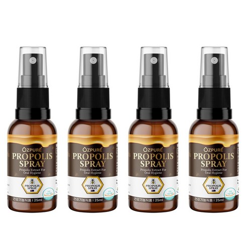 오즈퓨어 호주 프로폴리스 스프레이, 4개, 25ml
