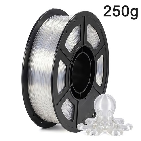 TPU 투명 녹색 부드 3D 프린터 소모품 250g 투명 파란색 1.75MM 3D 프린터 소모품 유연 투명 레드 탄성 투명 퍼플 tpu 투명 주황색 재료 필라멘트 인쇄 250G, TPU 투명 색상