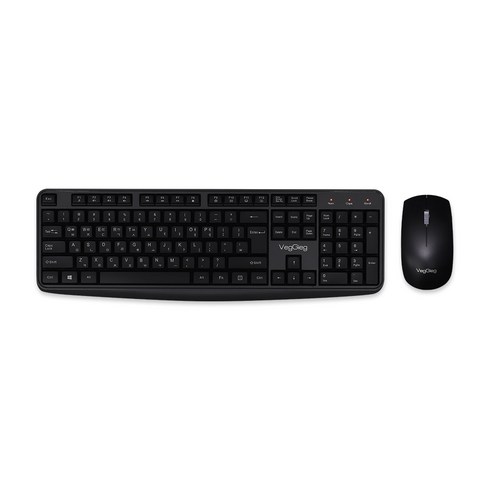 베지그 저소음 무선키보드 마우스 세트, 일반형, 블랙, MK700
