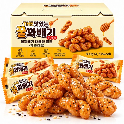 THE 맛있는 꿀꽈배기 참깨맛 110여개입, 1개, 800g