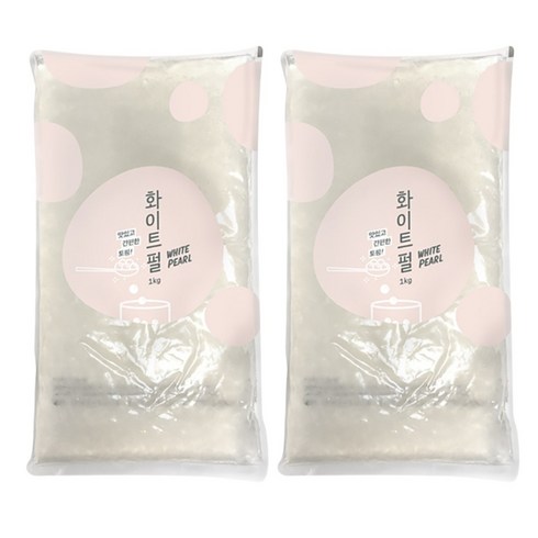 네이쳐티 화이트 타피오카 펄, 1kg, 1개입, 2개