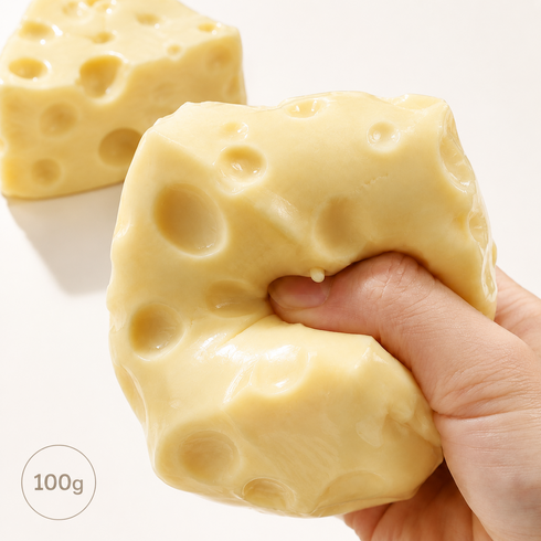 모노페이지 치즈 크런치 바삭 슬랑이 말랑이 스퀴시, 옐로우, 100g, 1개