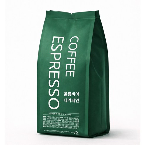 커피에스프레소 콜롬비아 디카페인 원두커피, 250g, 1개, 홀빈(분쇄안함)