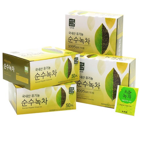 녹차원 유기농 녹차, 1.2g, 50개입, 4개