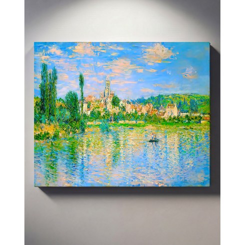 이젤아트 모네 베퇴유의 화가의 정원 명화 캔버스 액자 거실 침실 인테리어 화사한 그림, 25x20cm, 캔버스액자