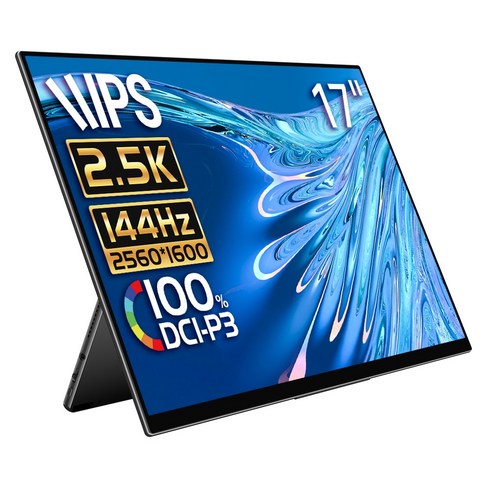 EHOMEWEI 이홈웨이 R시리즈 17인치 2.5K QLED 포터블 모니터 144Hz 1ms DCI-P3 HDR 게이밍 노트북 맥북 보조모니터, RQG-170NW, 43.2cm