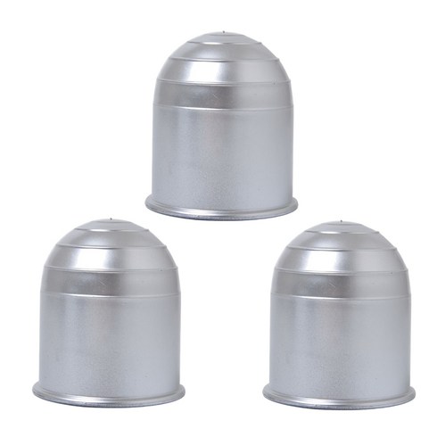 트레일러 카라반 견인볼 캡 커버 50mm 2인치 견인장치, 3개, 실버