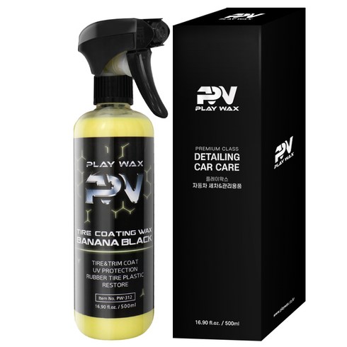 플레이왁스 playwax 바나나블랙 타이어광택제, 500ml, 1개