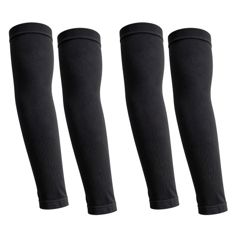 로열스테디 프리미엄 슬림핏 자외선차단 쿨토시, 2세트, 블랙+블랙
